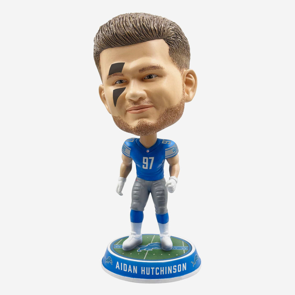 Aidan Hutchinson Detroit Lions Field Stripe Bighead Bobblehead FOCO - FOCO.com