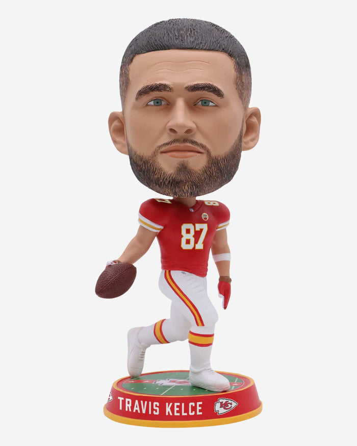 Travis Kelce Kansas City Chiefs Field Stripe Bighead Bobblehead FOCO - FOCO.com