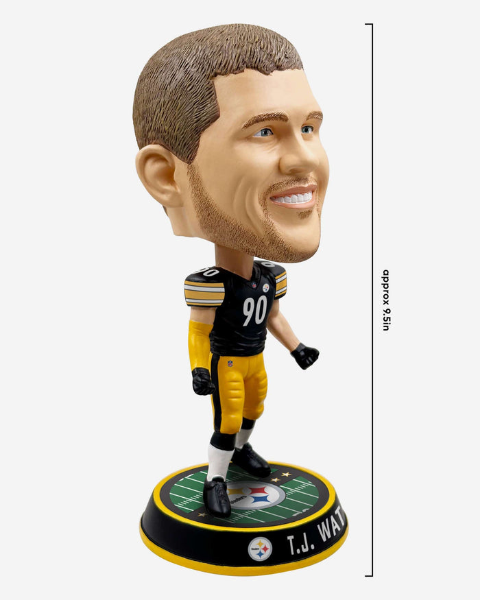 TJ Watt Pittsburgh Steelers Field Stripe Bighead Bobblehead FOCO - FOCO.com