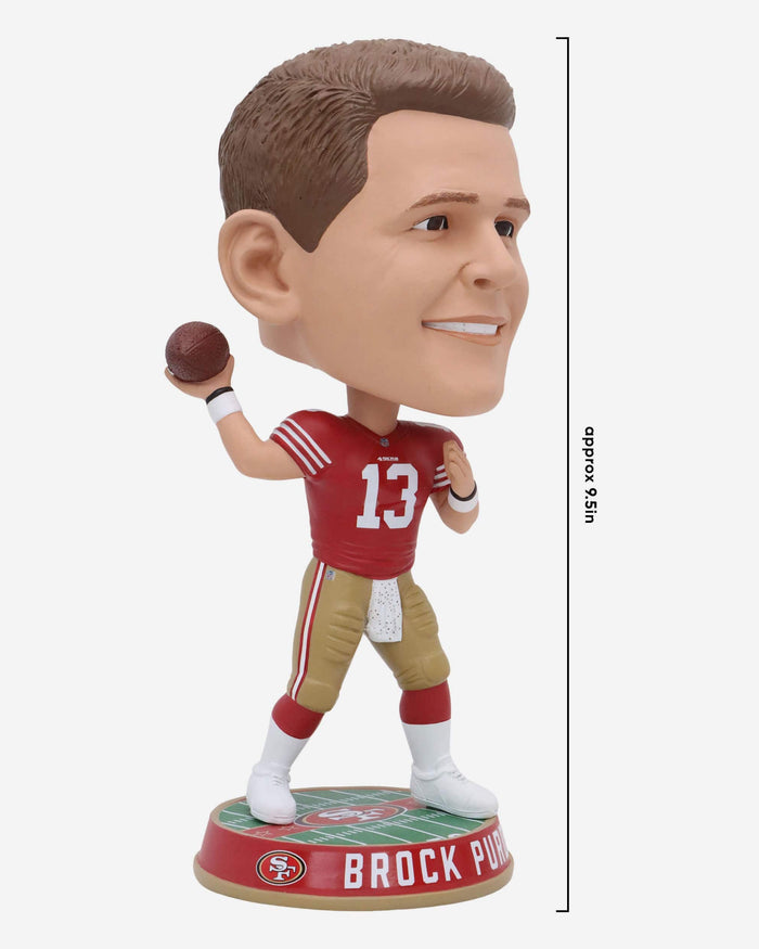 Brock Purdy San Francisco 49ers Field Stripe Bighead Bobblehead FOCO - FOCO.com