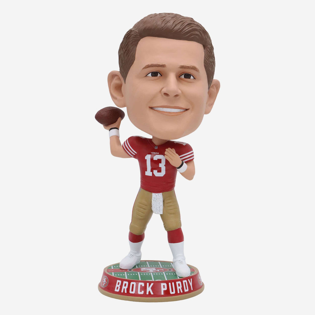 Brock Purdy San Francisco 49ers Field Stripe Bighead Bobblehead FOCO - FOCO.com