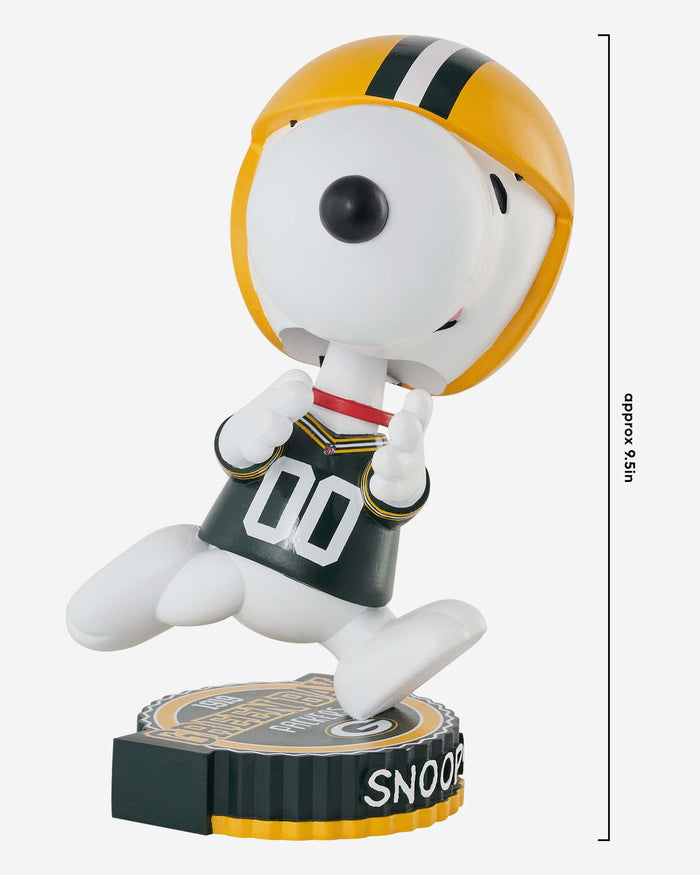 Green Bay Packers Snoopy Peanuts Bighead Bobblehead FOCO - FOCO.com