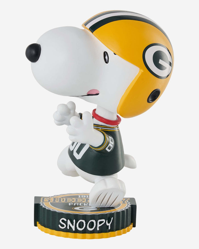 Green Bay Packers Snoopy Peanuts Bighead Bobblehead FOCO - FOCO.com