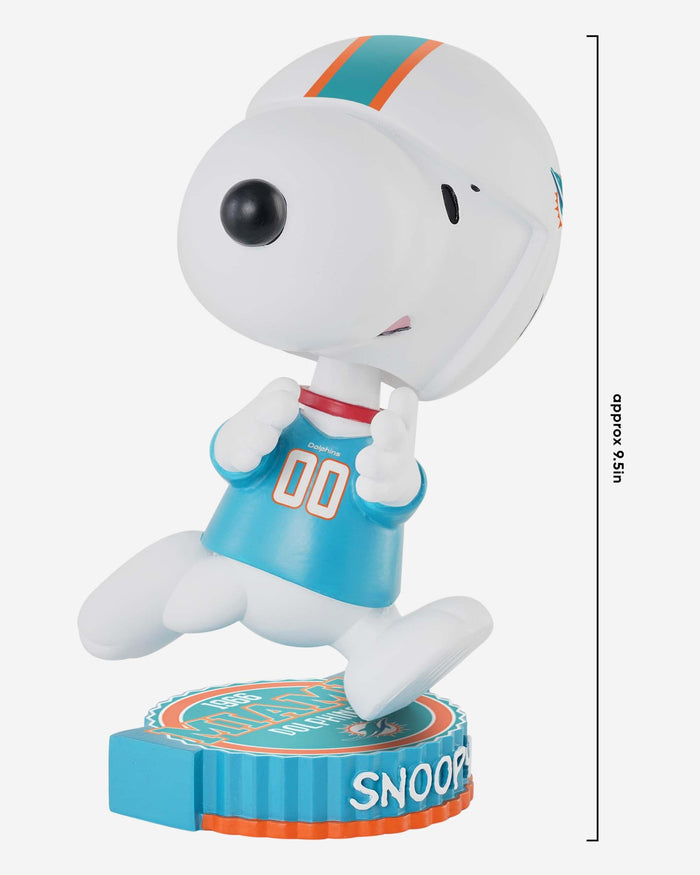 Miami Dolphins Snoopy Peanuts Bighead Bobblehead FOCO - FOCO.com