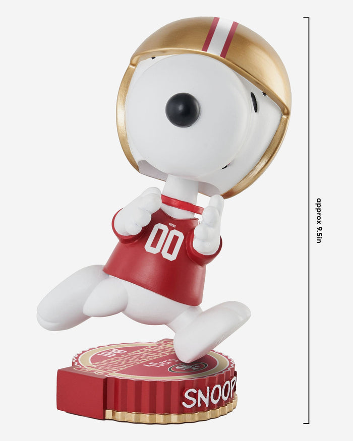 San Francisco 49ers Snoopy Peanuts Bighead Bobblehead FOCO - FOCO.com