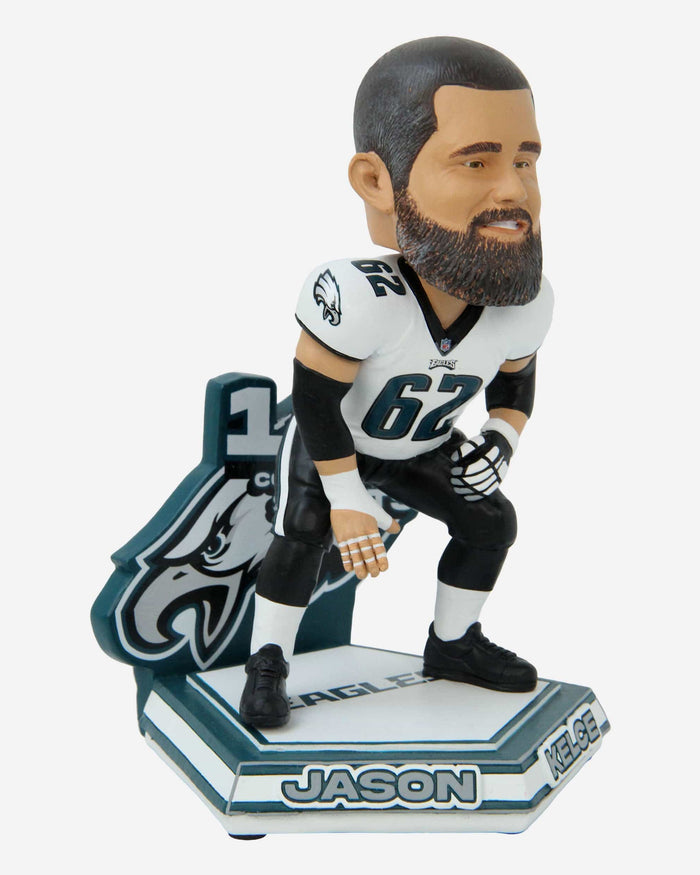Jason Kelce Philadelphia Eagles Franchise Consecutive Starts Record Bobblehead FOCO - FOCO.com