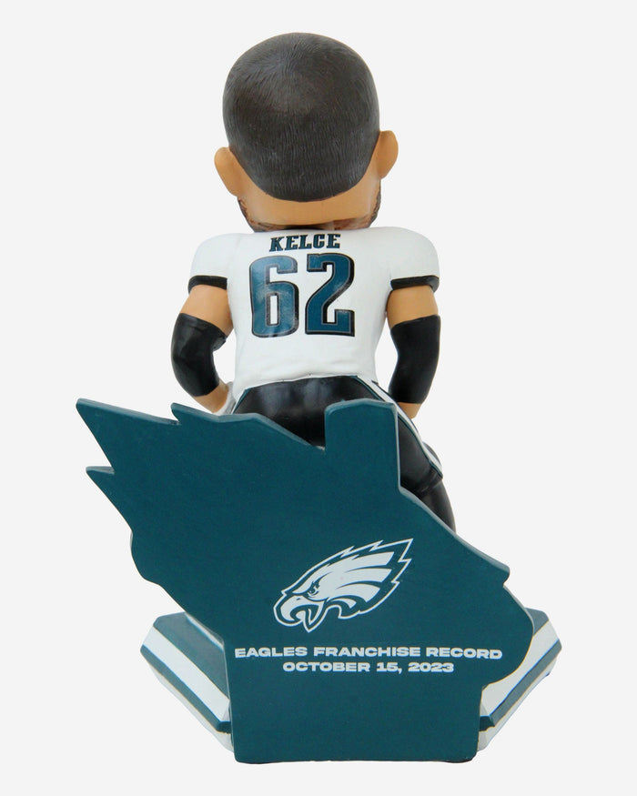 Jason Kelce Philadelphia Eagles Franchise Consecutive Starts Record Bobblehead FOCO - FOCO.com