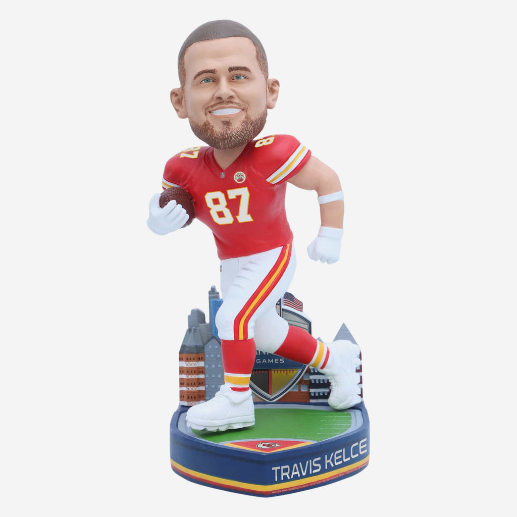 Travis Kelce Kansas City Chiefs 2023 International Game Bobblehead FOCO - FOCO.com