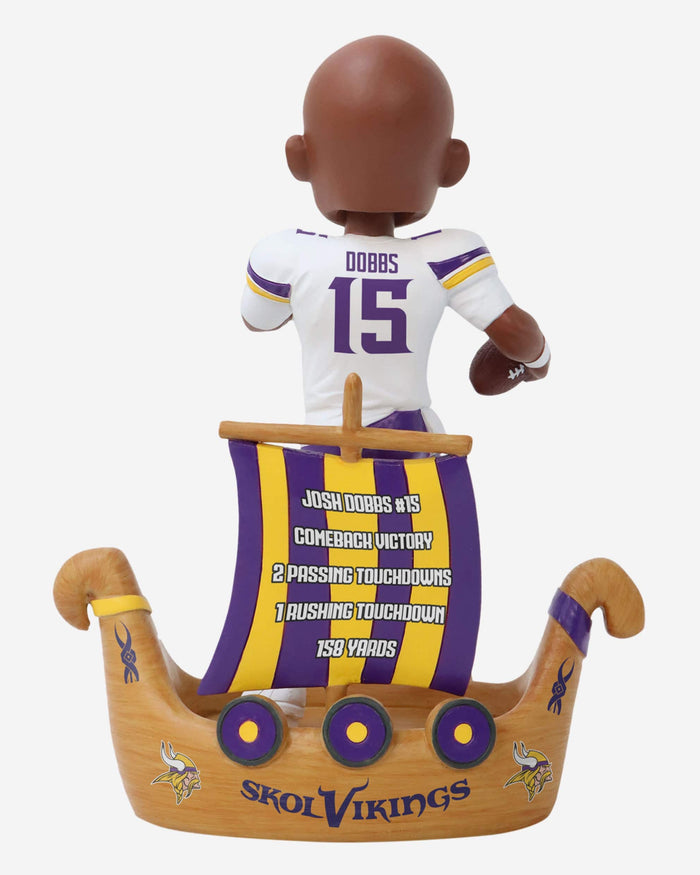 Joshua Dobbs Minnesota Vikings Gamebreaker Bobblehead FOCO - FOCO.com