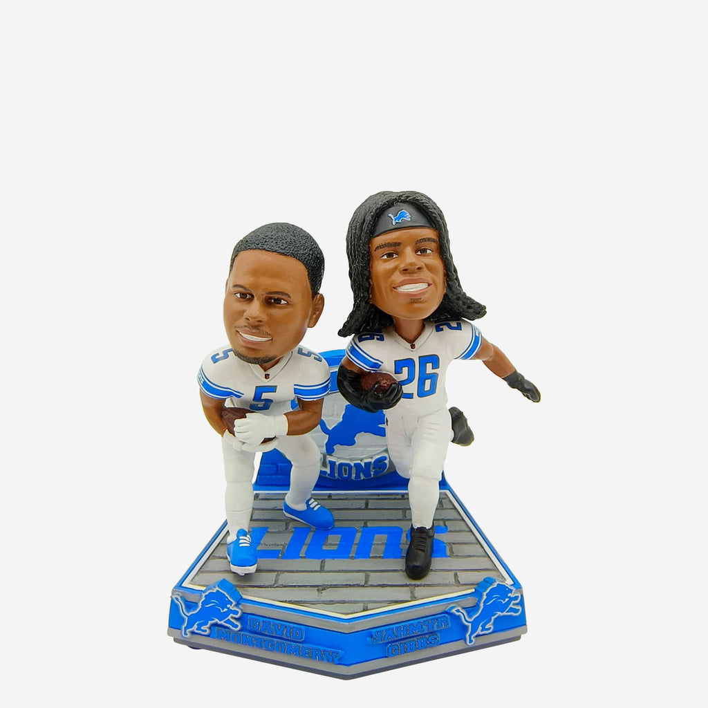 Jahmyr Gibbs & David Montgomery Detroit Lions Dual Gamebreaker Bobblehead FOCO - FOCO.com