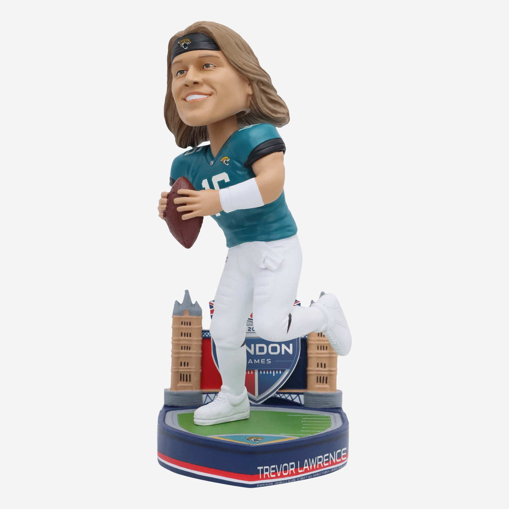 Trevor Lawrence Jacksonville Jaguars 2023 International Game Bobblehead FOCO - FOCO.com