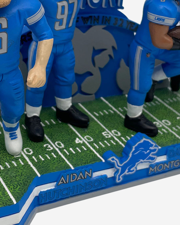 Detroit Lions Playoff Victory Mini Bobblehead Scene FOCO - FOCO.com