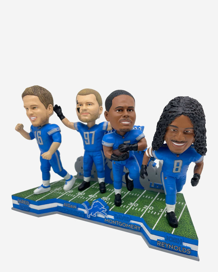 Detroit Lions Playoff Victory Mini Bobblehead Scene FOCO - FOCO.com