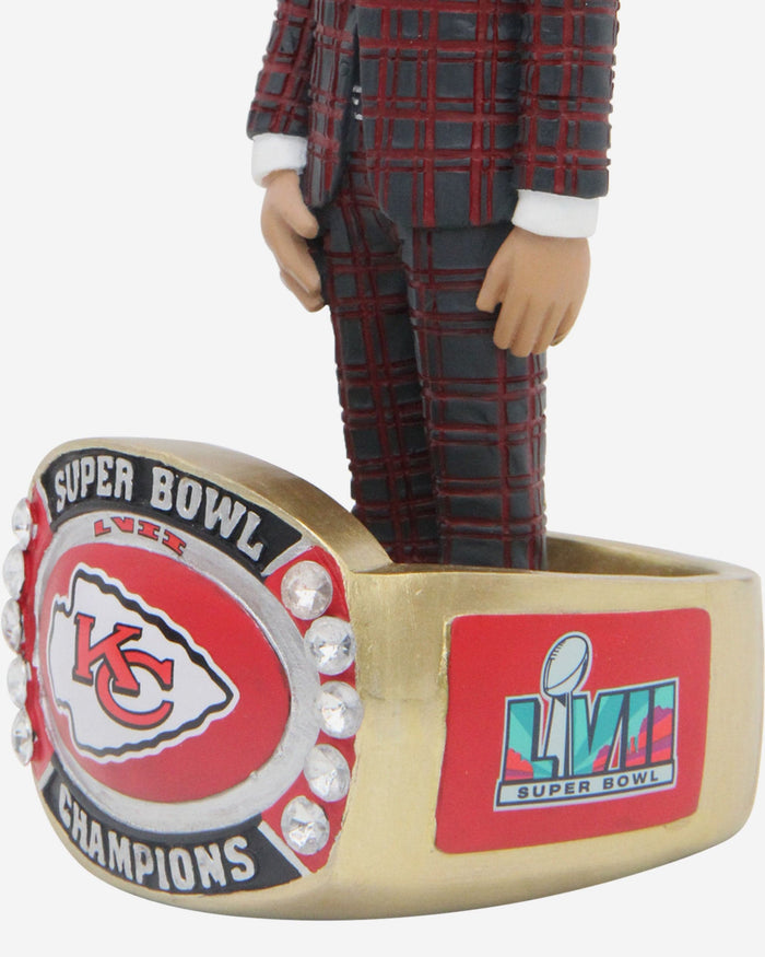 Patrick Mahomes Kansas City Chiefs Super Bowl LVII Champions Ring Base Bobblehead FOCO - FOCO.com