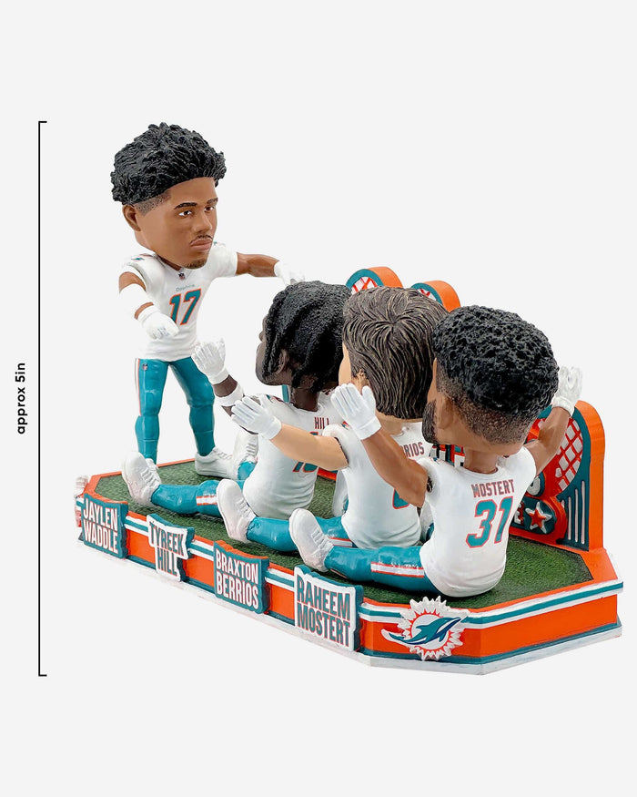 Miami Dolphins Roller Coaster Touchdown Celebration Mini Bobblehead Scene FOCO - FOCO.com