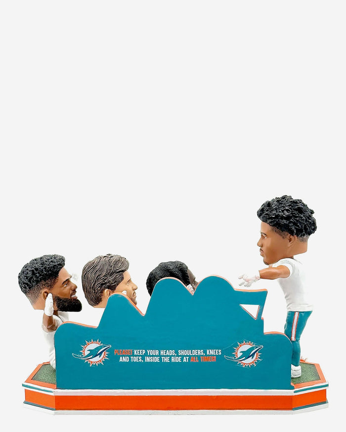 Miami Dolphins Roller Coaster Touchdown Celebration Mini Bobblehead Scene FOCO - FOCO.com