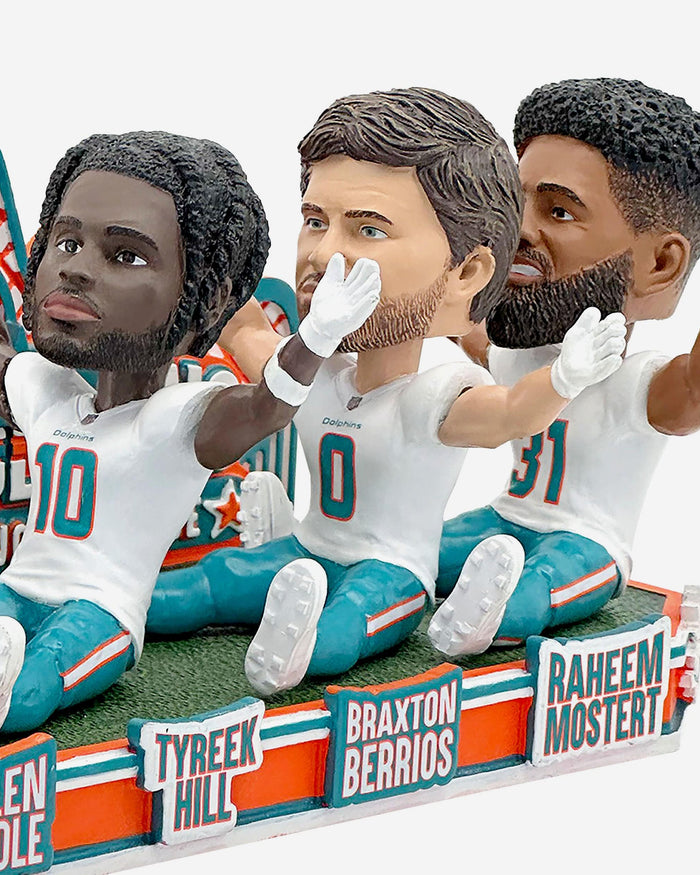 Miami Dolphins Roller Coaster Touchdown Celebration Mini Bobblehead Scene FOCO - FOCO.com