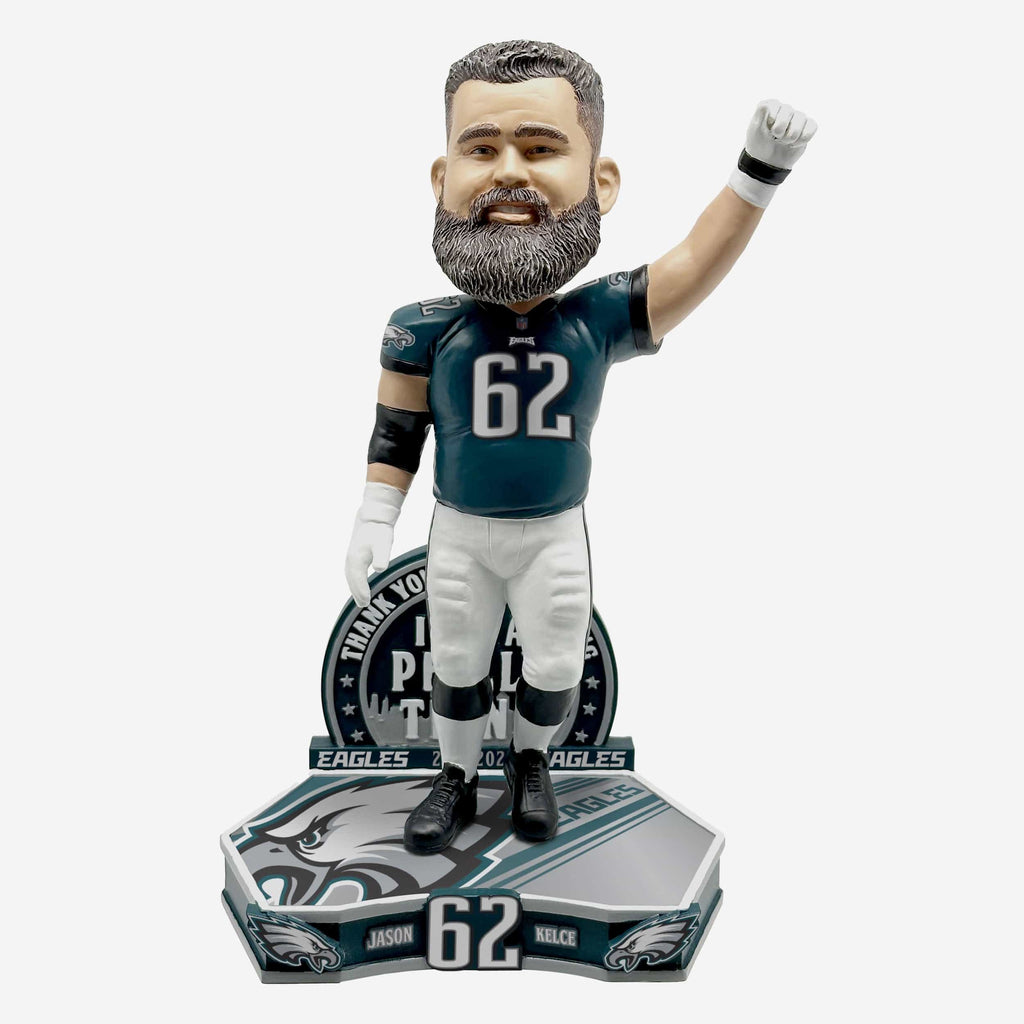 Jason Kelce Philadelphia Eagles Retirement Bobblehead FOCO - FOCO.com