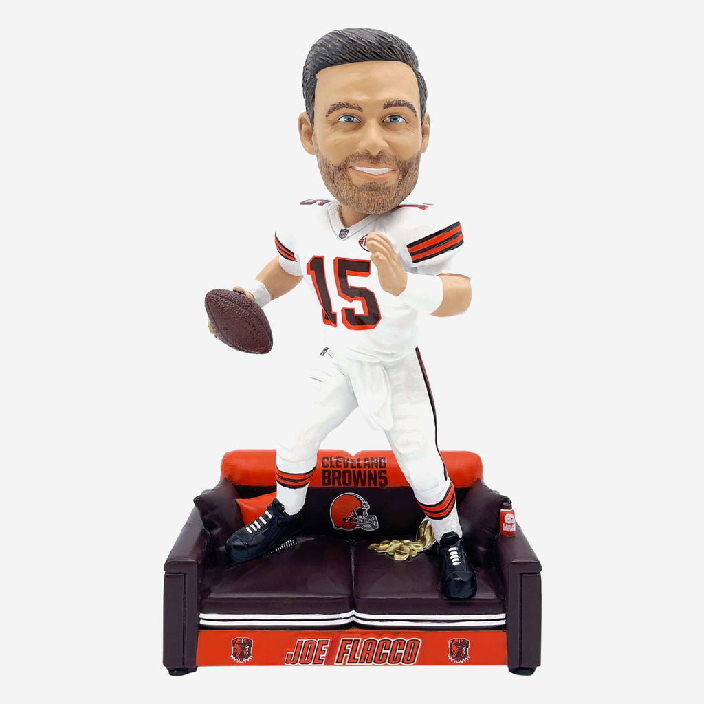 Joe Flacco Cleveland Browns from the Couch to the Field Bobblehead FOCO - FOCO.com