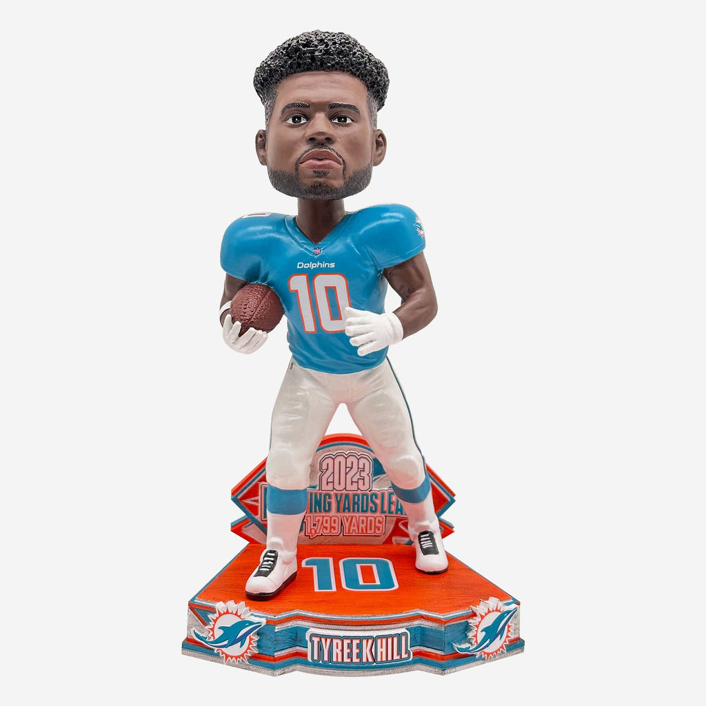 Tyreek Hill Miami Dolphins 2023 Receiving Yards Leader Bobblehead FOCO - FOCO.com