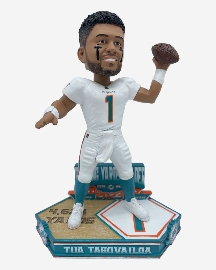 Tua Tagovailoa Miami Dolphins 2023 Passing Yards Leader Bobblehead FOCO - FOCO.com