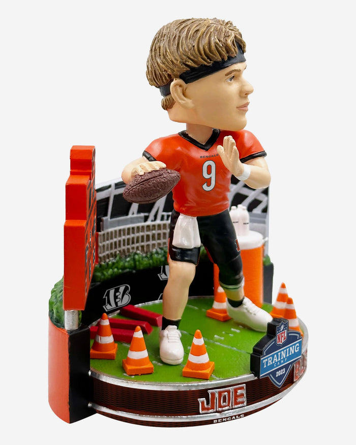Joe Burrow Cincinnati Bengals 2023 Training Camp Mini Bobblehead Scene FOCO - FOCO.com