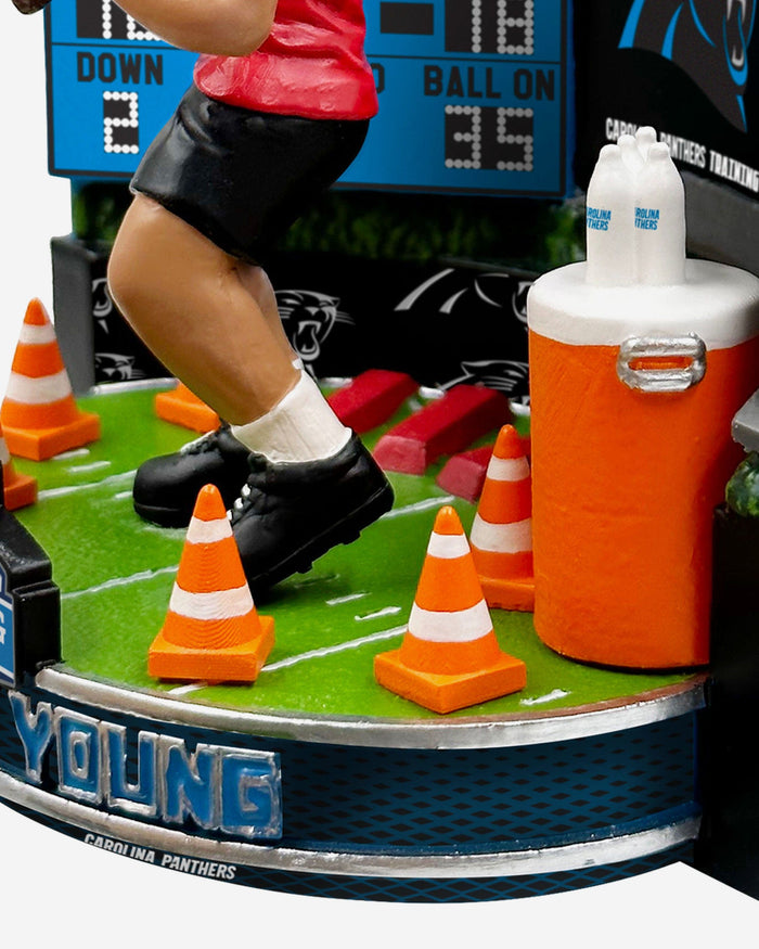 Bryce Young Carolina Panthers 2023 Training Camp Mini Bobblehead Scene FOCO - FOCO.com