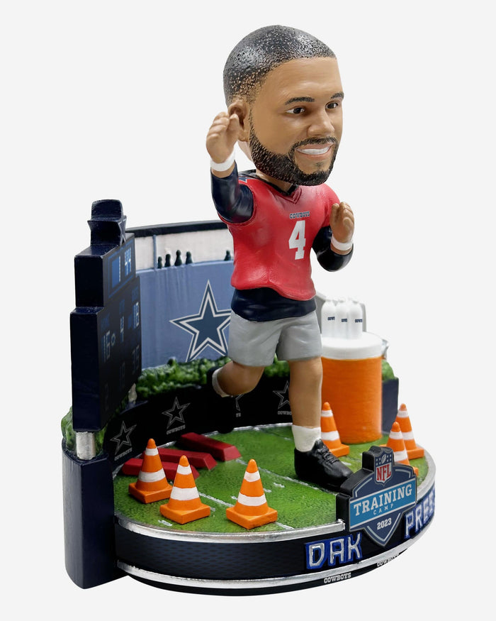 Dak Prescott Dallas Cowboys 2023 Training Camp Mini Bobblehead Scene FOCO - FOCO.com