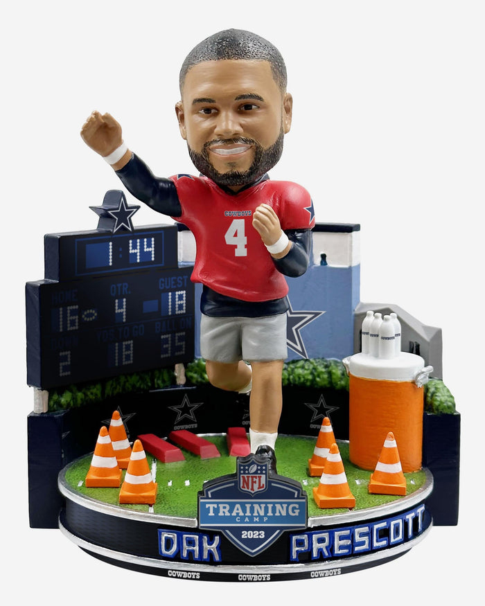 Dak Prescott Dallas Cowboys 2023 Training Camp Mini Bobblehead Scene FOCO - FOCO.com