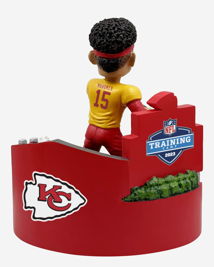 Patrick Mahomes Kansas City Chiefs 2023 Training Camp Mini Bobblehead Scene FOCO - FOCO.com