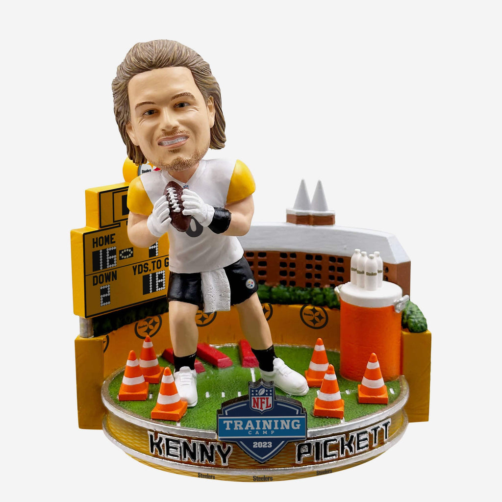Kenny Pickett Pittsburgh Steelers 2023 Training Camp Mini Bobblehead Scene FOCO - FOCO.com