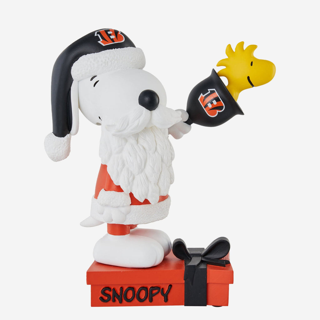 Cincinnati Bengals Snoopy & Woodstock Peanuts Christmas Special Bobblehead FOCO - FOCO.com