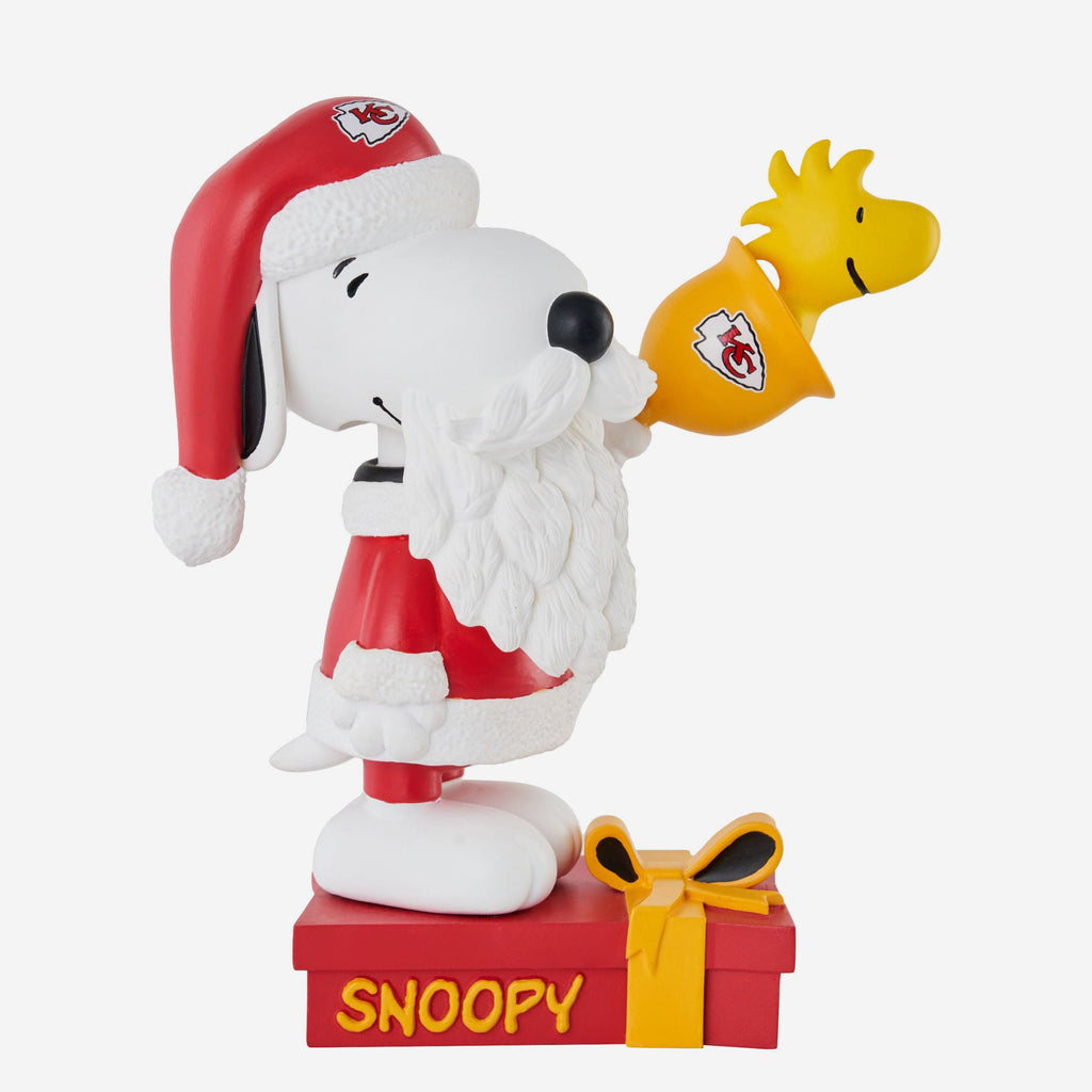 Kansas City Chiefs Snoopy & Woodstock Peanuts Christmas Special Bobblehead FOCO - FOCO.com