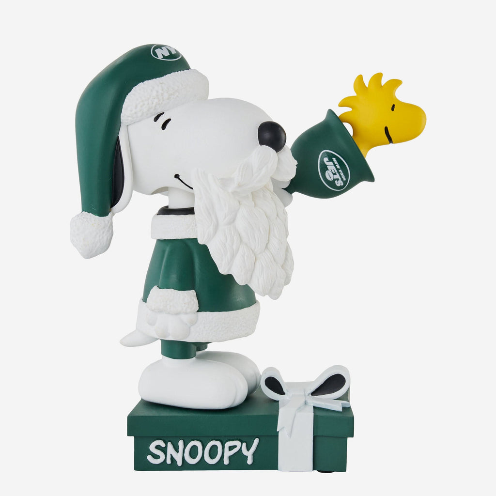 New York Jets Snoopy & Woodstock Peanuts Christmas Special Bobblehead FOCO - FOCO.com