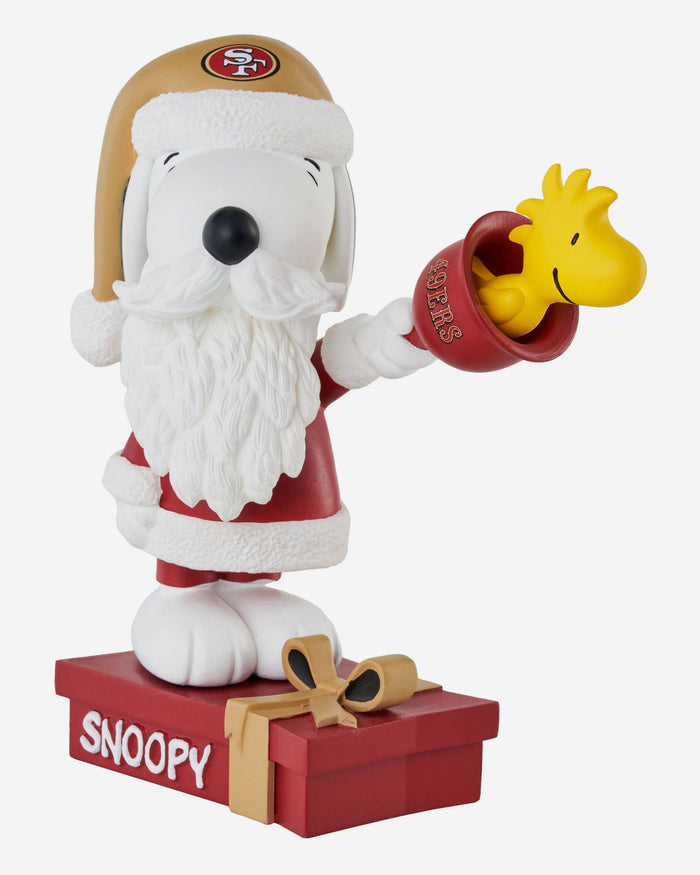 San Francisco 49ers Snoopy & Woodstock Peanuts Christmas Special Bobblehead FOCO - FOCO.com