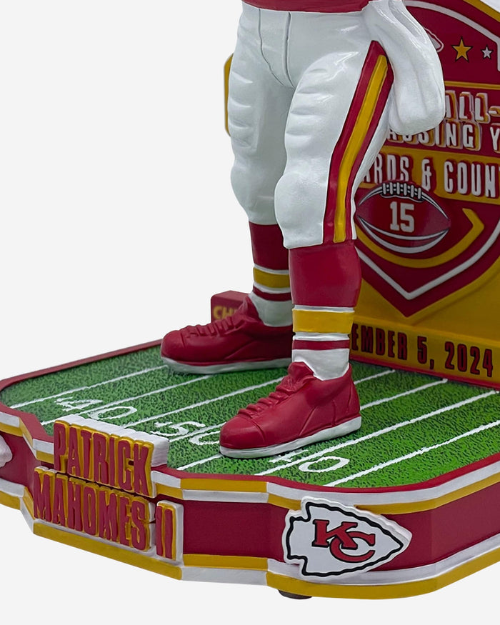 Patrick Mahomes Kansas City Chiefs All-Time Franchise Passing Leader Bobblehead FOCO - FOCO.com