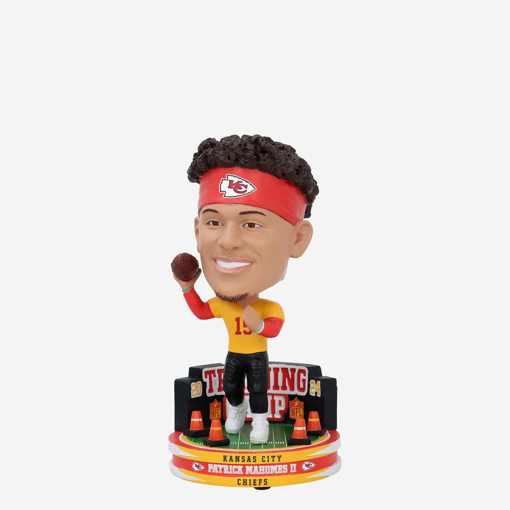 Patrick Mahomes Kansas City Chiefs 2024 Training Camp Mini Bighead Bobblehead FOCO - FOCO.com