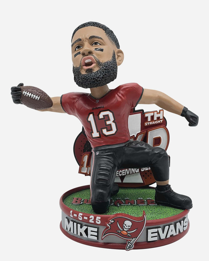 Mike Evans Tampa Bay Buccaneers 11th Consecutive 1,000 Yard Receiving Season Bobblehead FOCO - FOCO.com