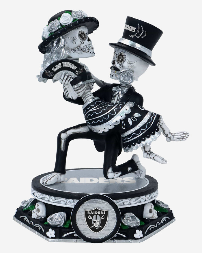 Las Vegas Raiders Calavera Couple Dual Spinner Bobblehead FOCO - FOCO.com