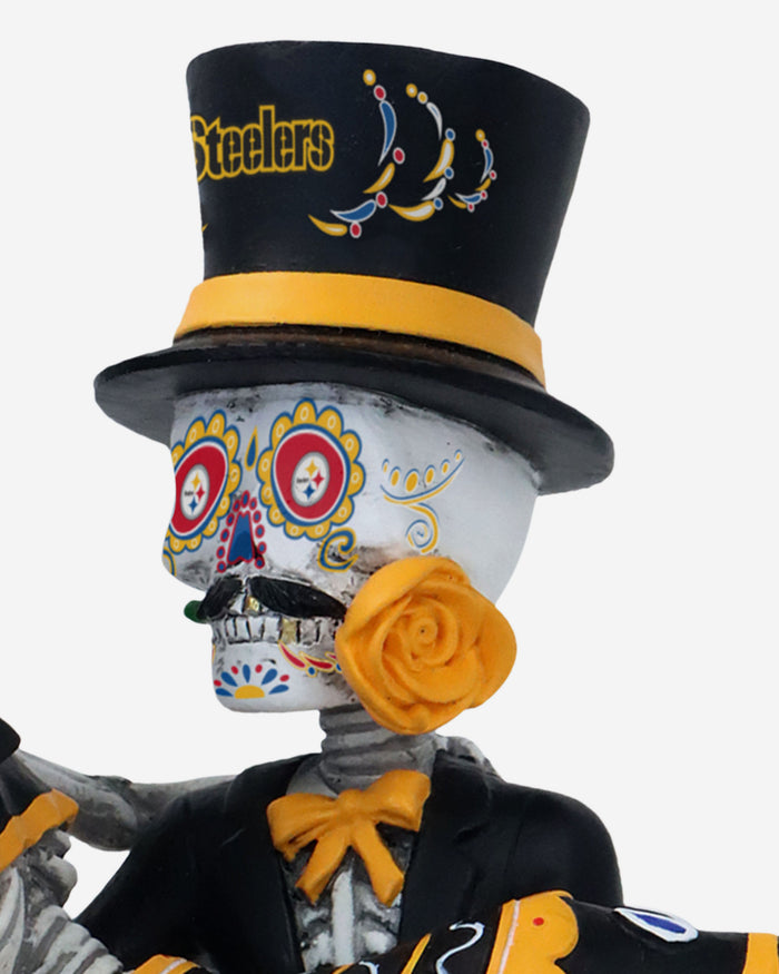 Pittsburgh Steelers Calavera Couple Dual Spinner Bobblehead FOCO - FOCO.com