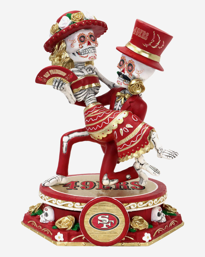 San Francisco 49ers Calavera Couple Dual Spinner Bobblehead FOCO - FOCO.com