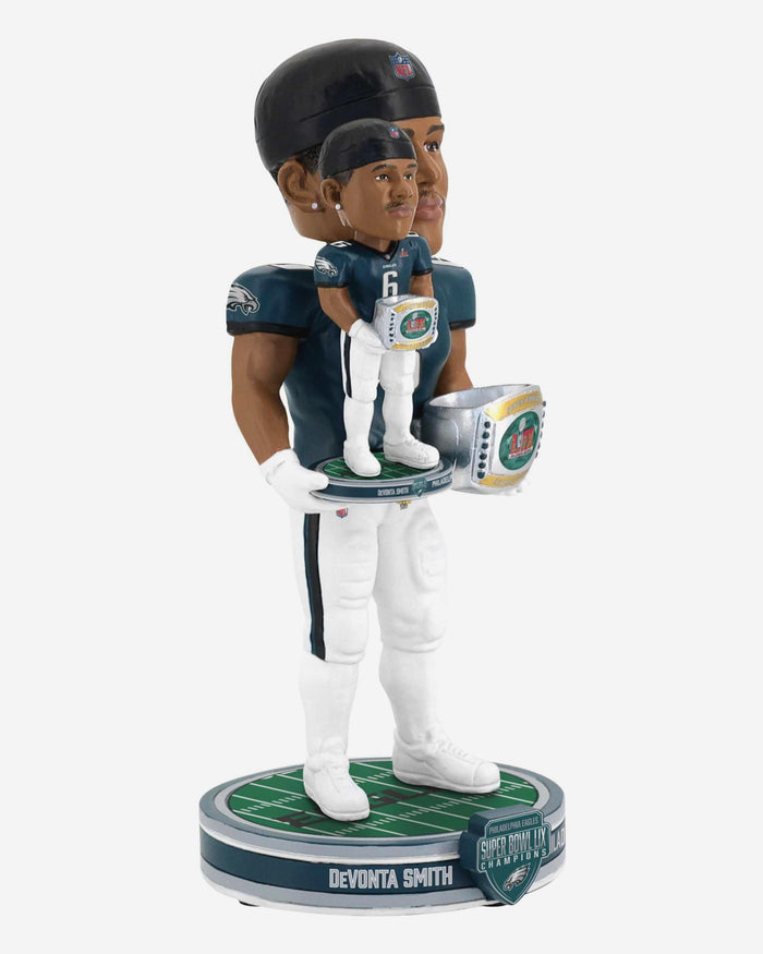 DeVonta Smith Philadelphia Eagles Super Bowl LIX Champions Bobble Dubblz Bobblehead FOCO - FOCO.com