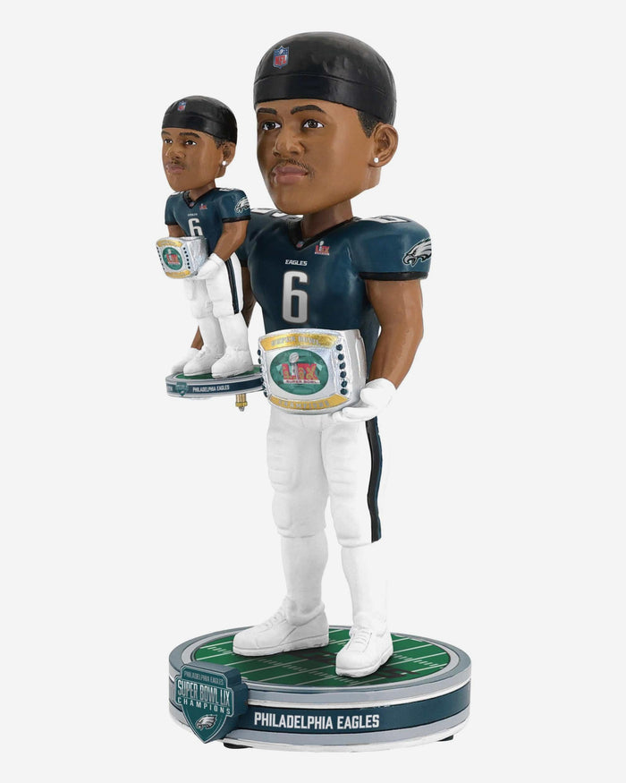 DeVonta Smith Philadelphia Eagles Super Bowl LIX Champions Bobble Dubblz Bobblehead FOCO - FOCO.com