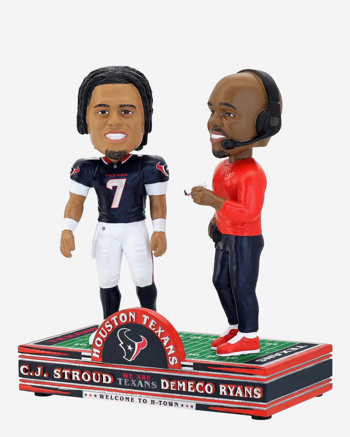 CJ Stroud & DeMeco Ryans Houston Texans Dual Bobblehead FOCO - FOCO.com