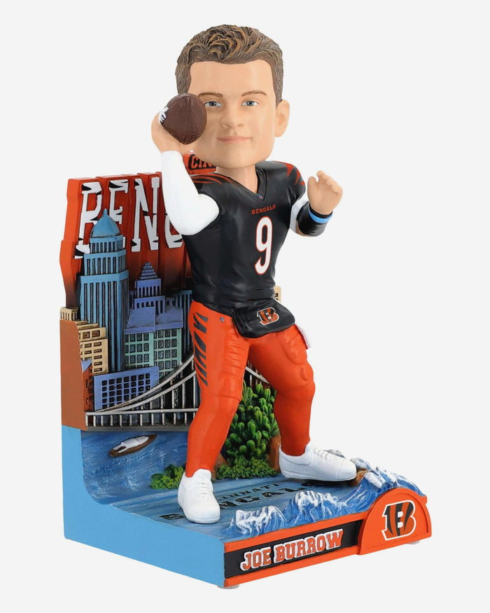 Joe Burrow Cincinnati Bengals The Queen City Bobblehead FOCO - FOCO.com