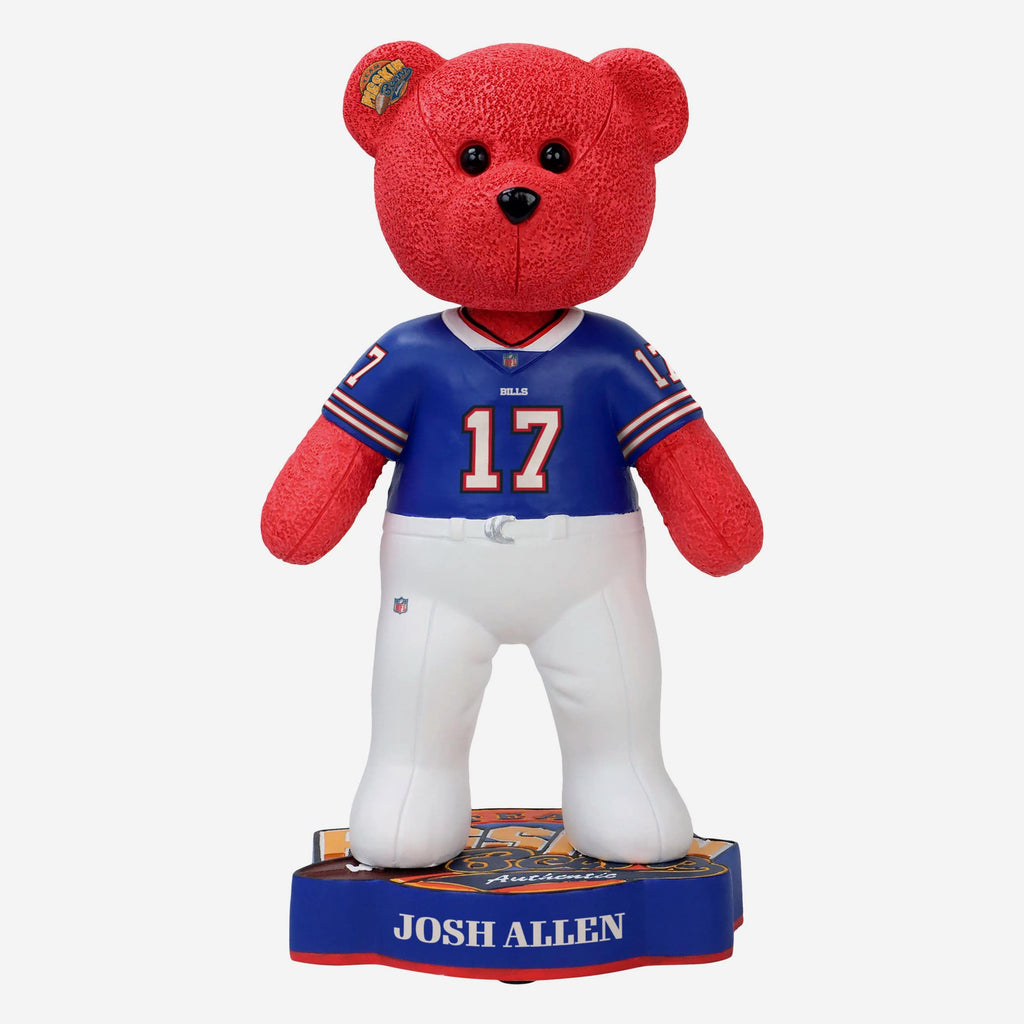 Josh Allen Buffalo Bills Team Beans Player Bear Bobblehead FOCO - FOCO.com