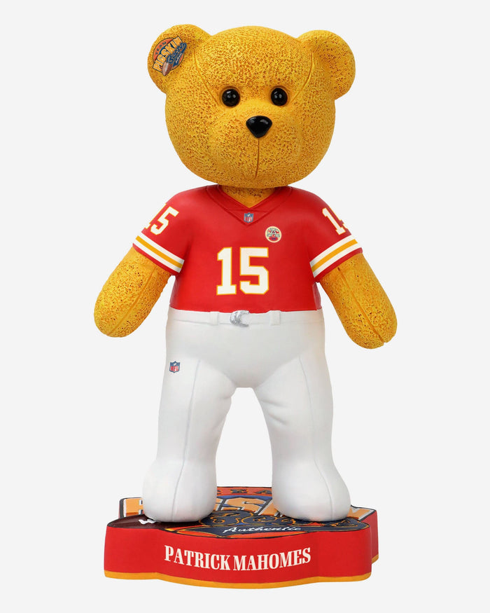 Patrick Mahomes Kansas City Chiefs Team Beans Player Bear Bobblehead FOCO - FOCO.com