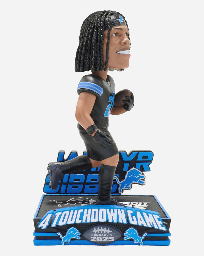Jahmyr Gibbs Detroit Lions Gamebreaker Bobblehead FOCO - FOCO.com