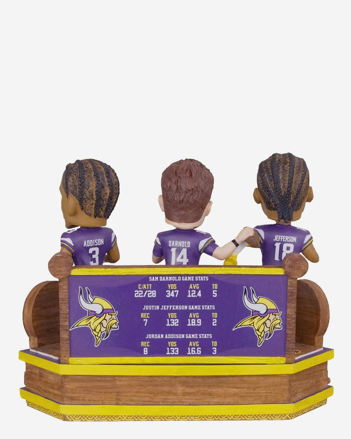 Minnesota Vikings Gamebreaker Mini Bobblehead Scene FOCO - FOCO.com