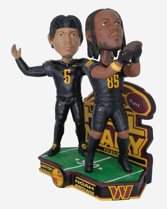 Jayden Daniels & Noah Brown Washington Commanders Hail Noah Dual Bobblehead FOCO - FOCO.com